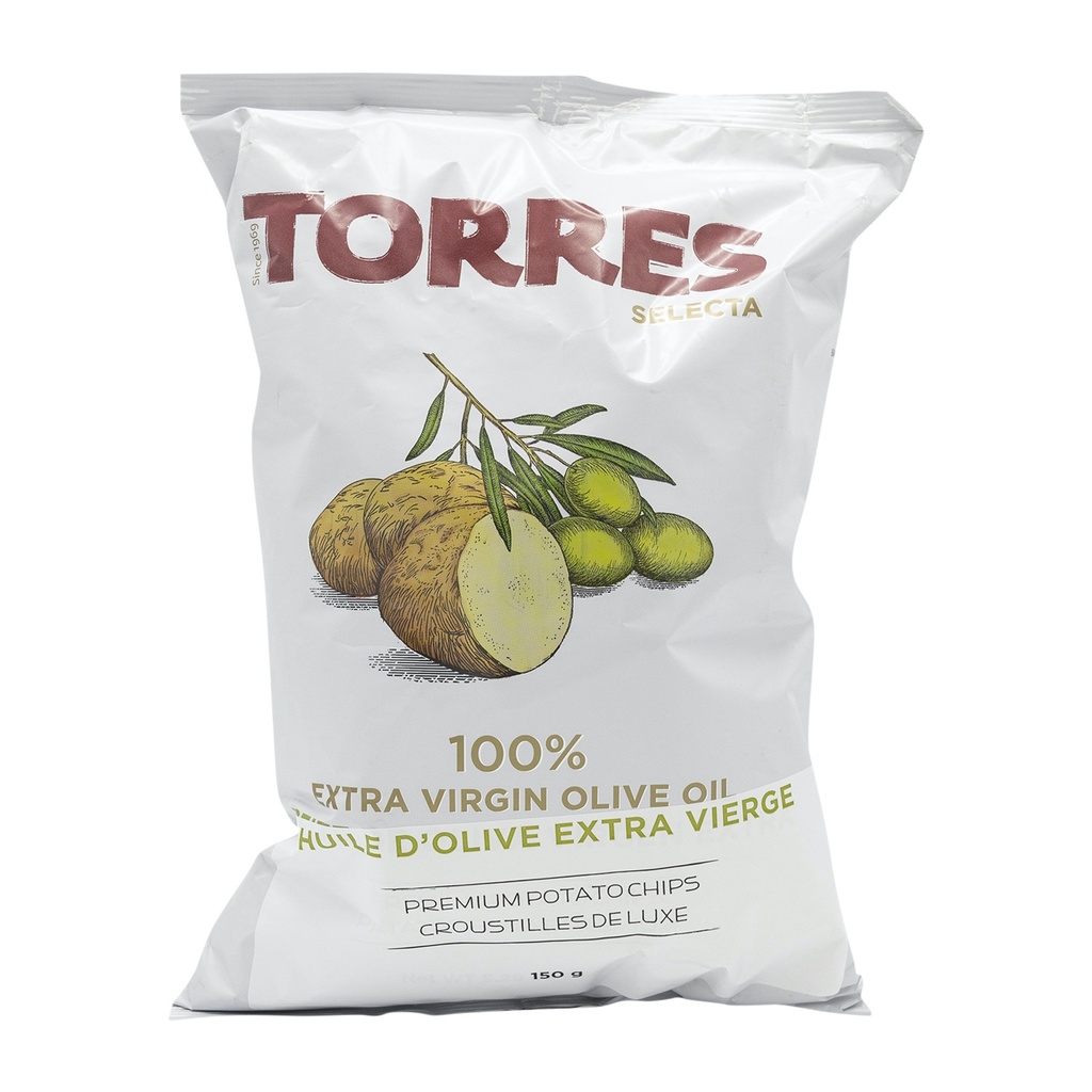 TORRES SELECTA 100% EXTRA VIRGIN OLIVE OIL POTATO CHIPS 150g
