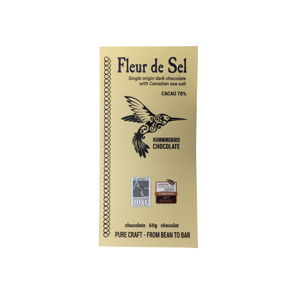 Hummingbird Chocolate Fleur De Sel 70% 60g