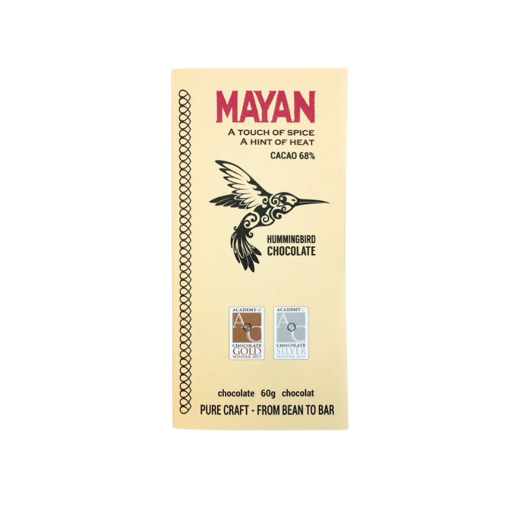 Hummingbird Chocolate Mayan Spice Chocolate Bar 60g