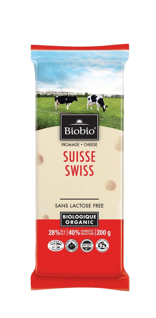 Biobio Organic Swiss Cheese 200G