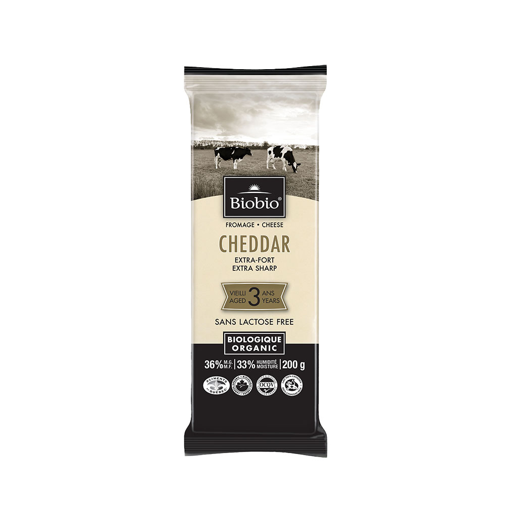 Biobio Organic 3 Year Cheddar Cheese 200G