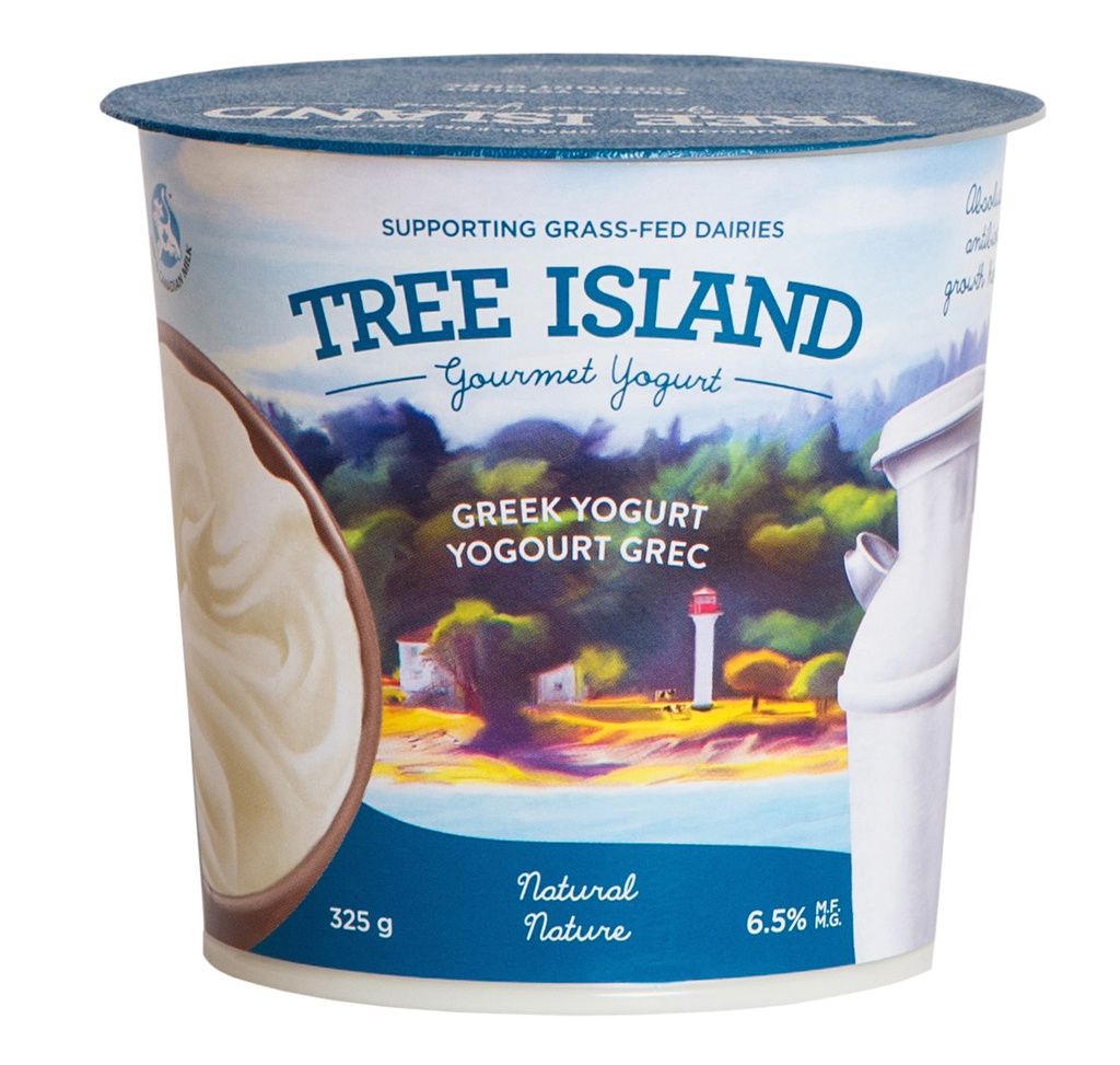 Tree Island 6.5% Plain Greek Yogurt 325G