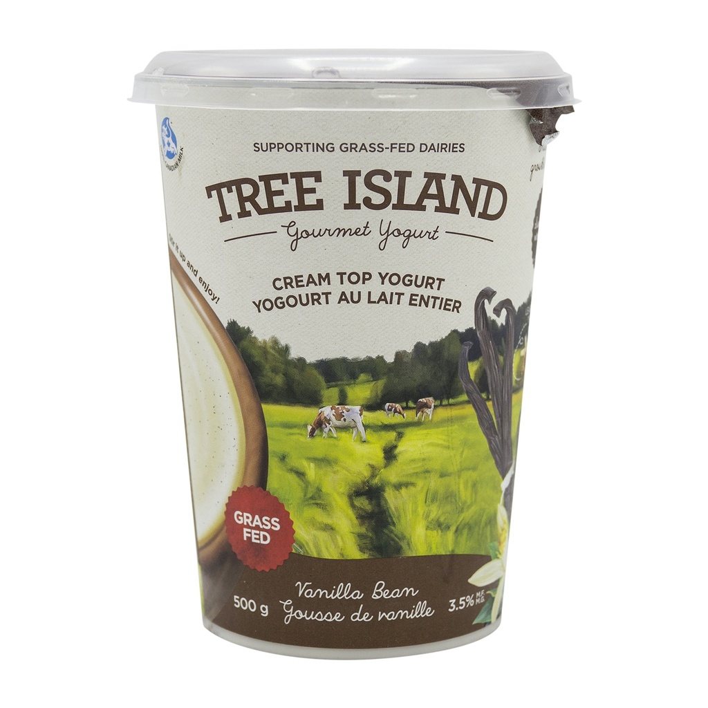 Tree Island Cream Top Vanilla Yogurt 500G
