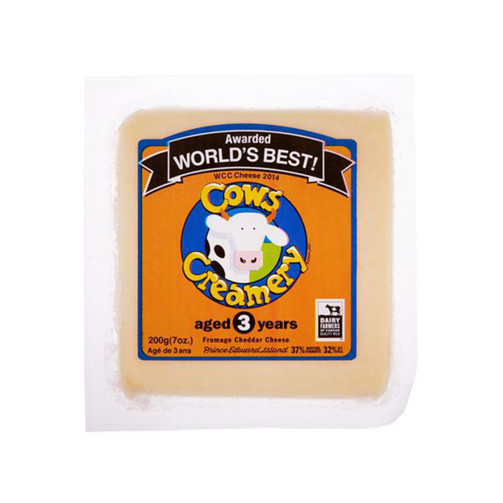 Cows Creamery 3 Year Cheddar Cheese 200G