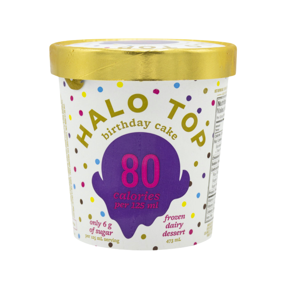 HALO TOP BIRTHDAY CAKE