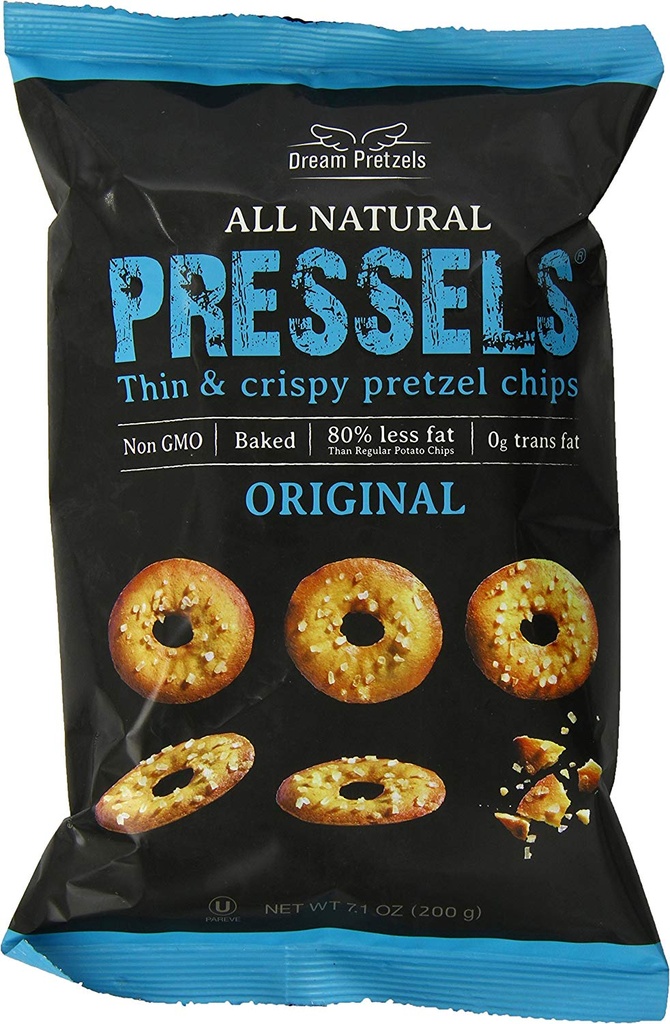 Pressels Thin & Crispy Pretzel Chips Sea Salt 200G