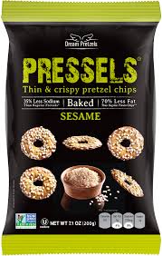 Pressels Thin & Crispy Sesame Pretzel Chips 200G