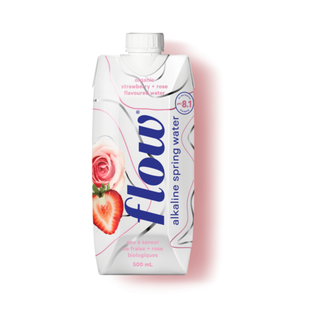 Flow Strawberry Rose Water 500Ml