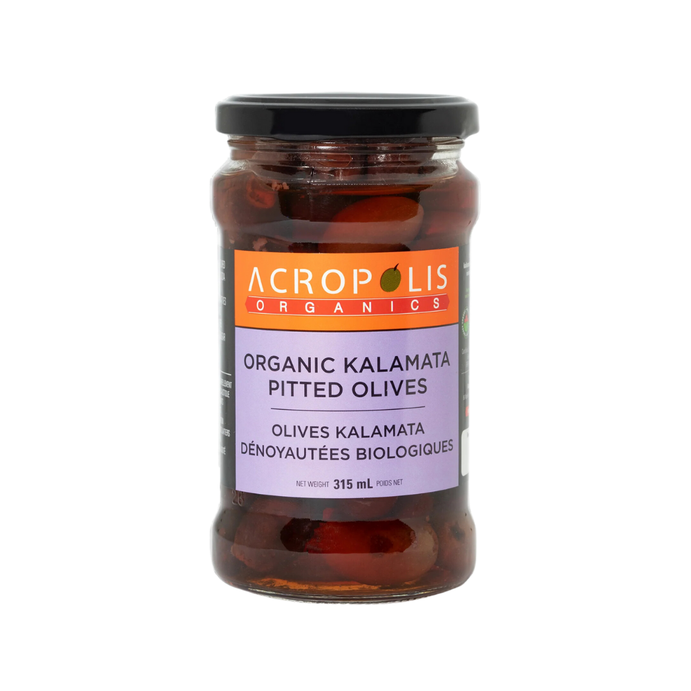 Acropolis Organic Kalamata Pitted Olives 315Ml