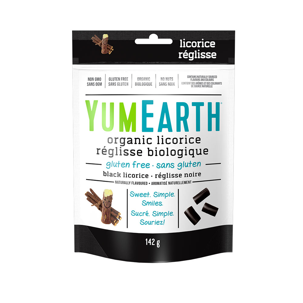 YumEarth Organic Gluten Free Black Licorice 142g