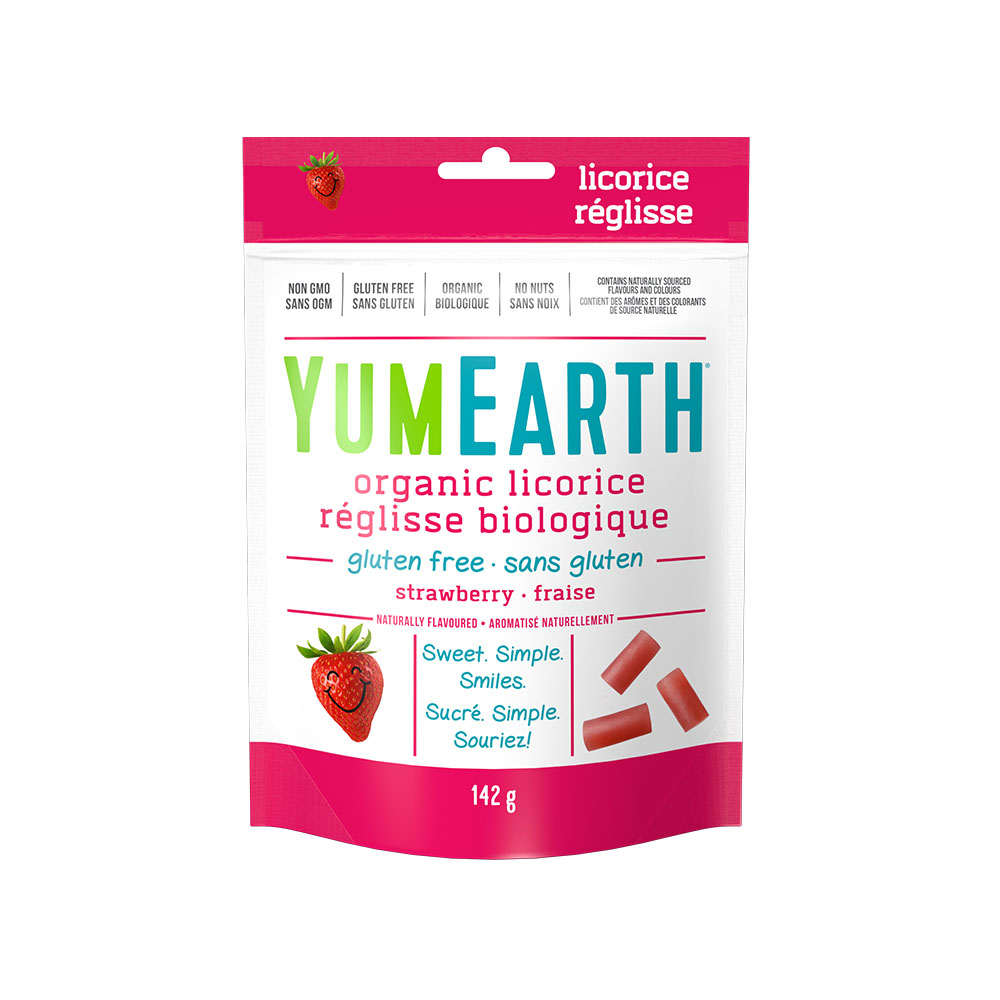 YumEarth Organic Gluten Free Strawberry Licorice 142g