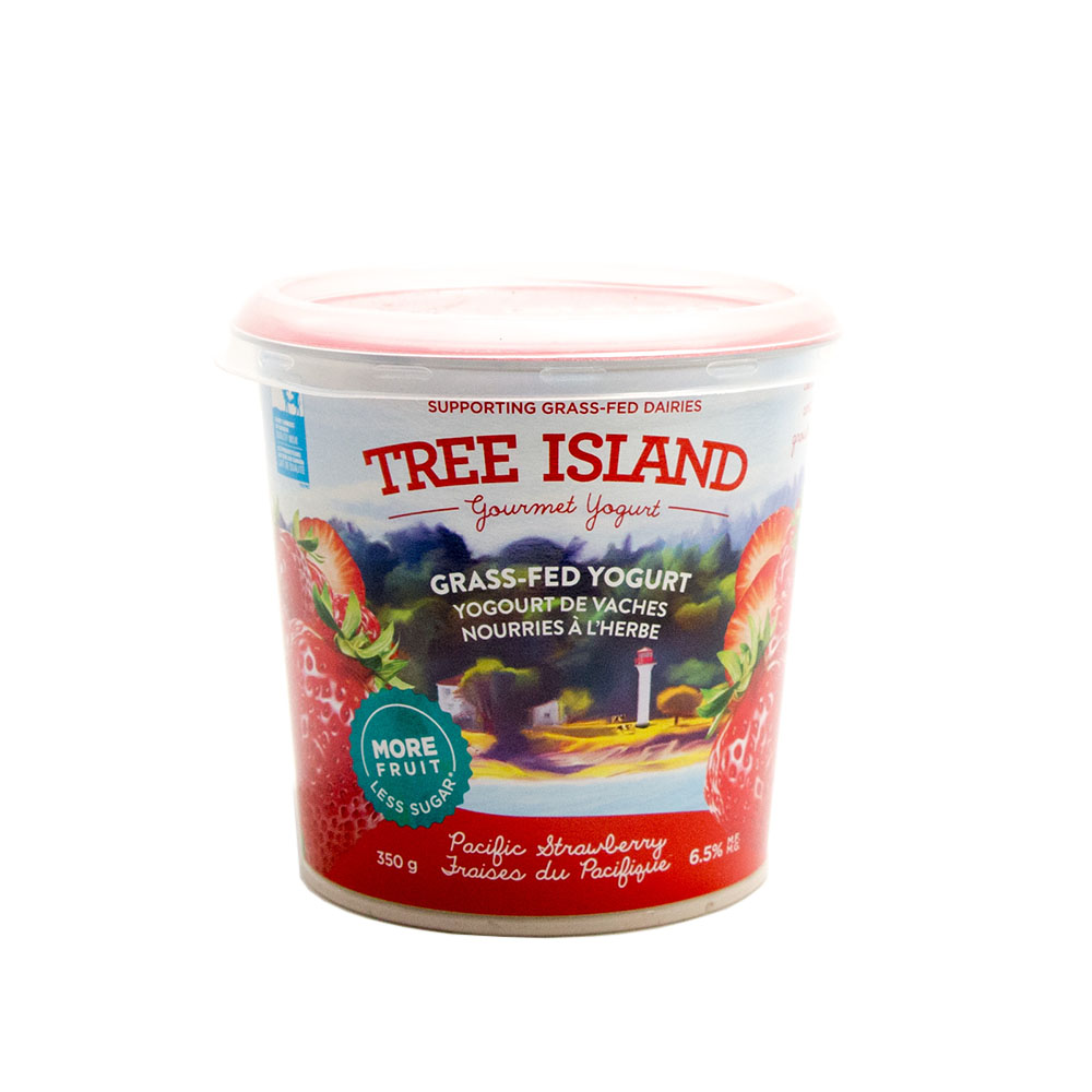 Tree Island 6.5% Strawberry Yogurt 350G