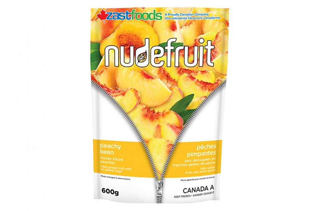 Nudefruit Iqf Sliced Peaches 600G
