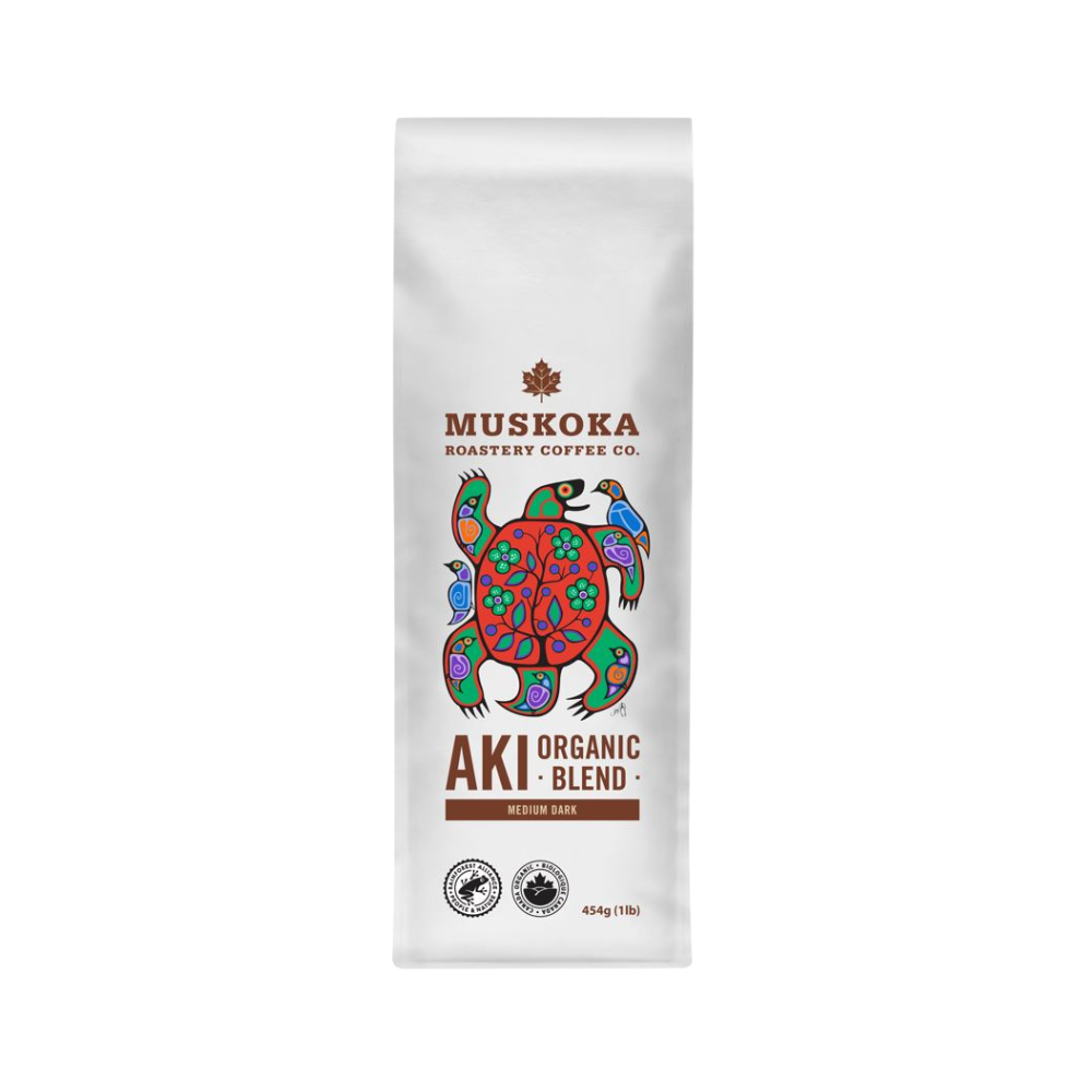 Muskoka Aki Organic Blend Ground Coffee 454G