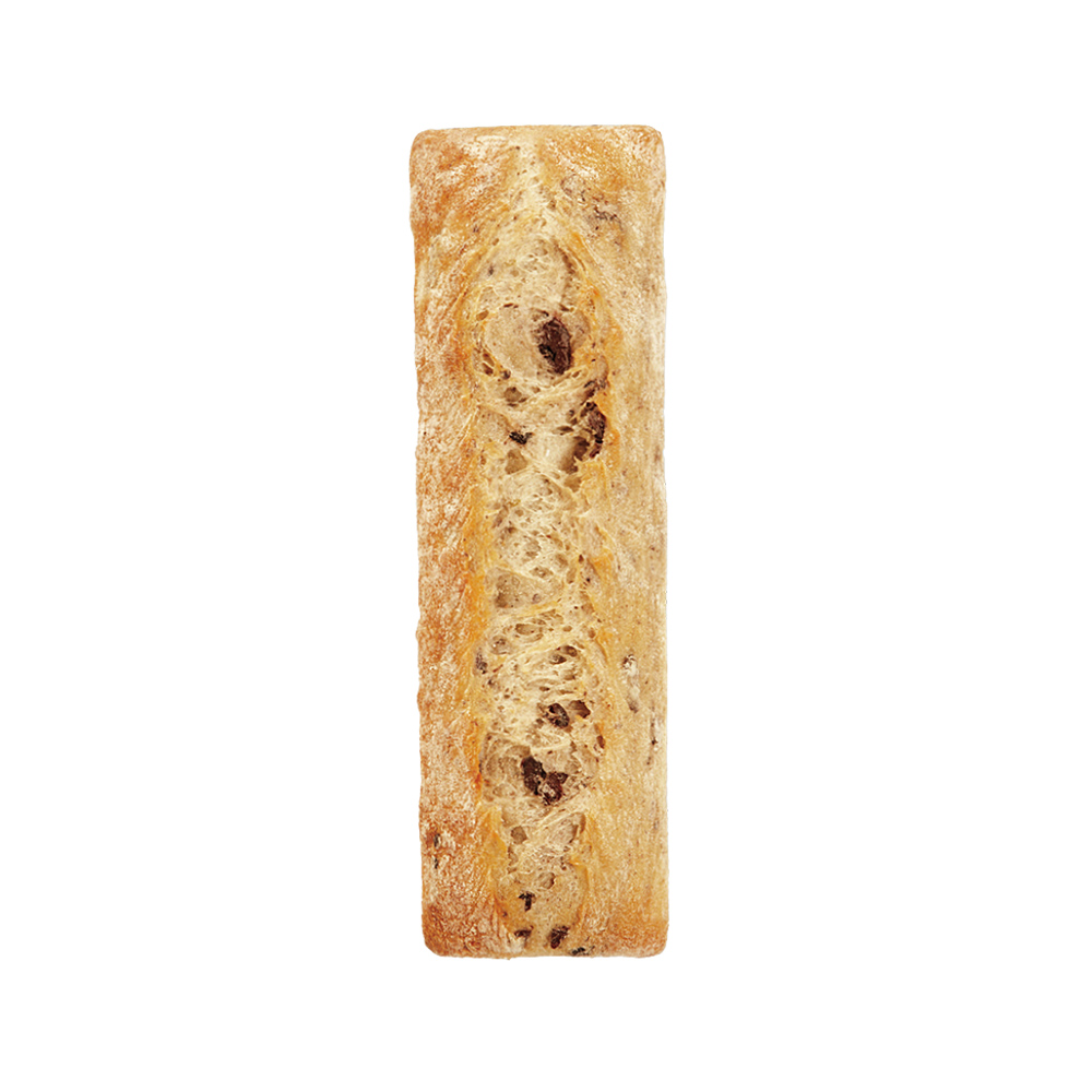 BOULART CIABATTA DEMI BAGUETTE OLIVES