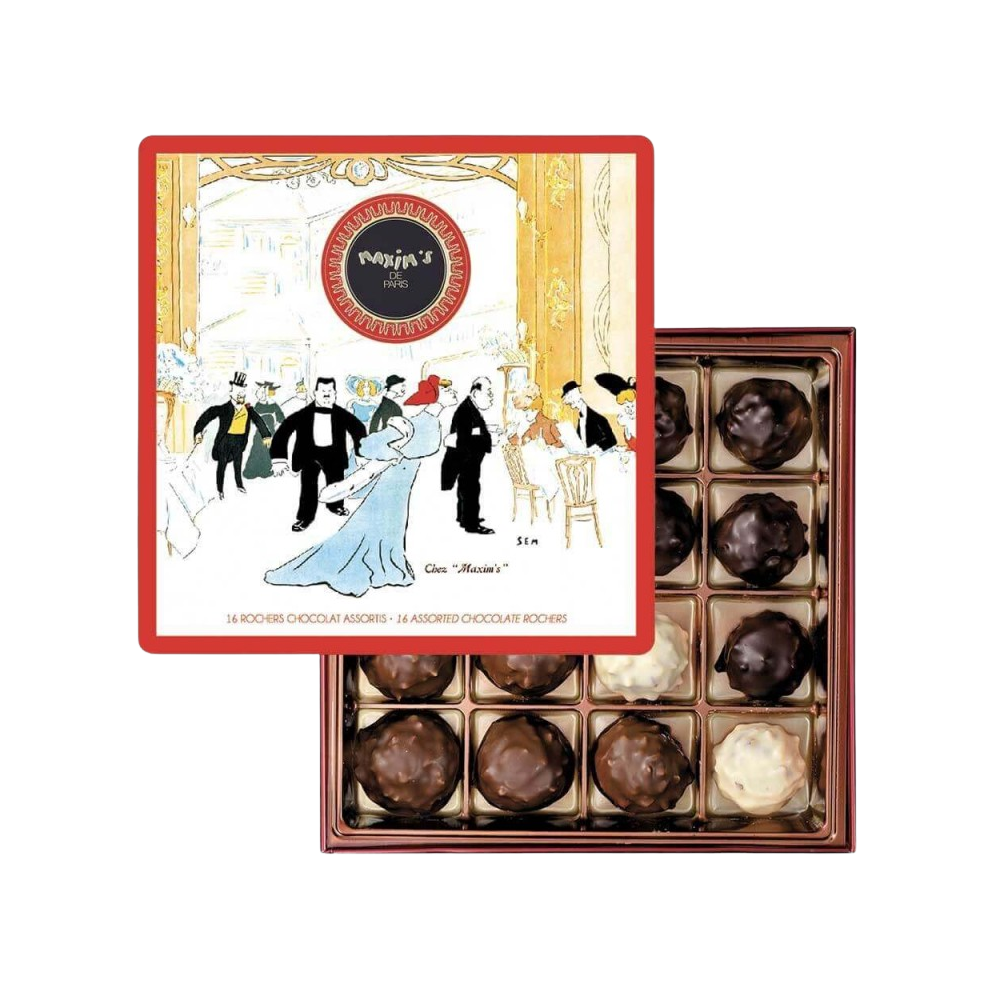 Maxim’s Paris Assorted Chocolate Rochers Gift Tin
