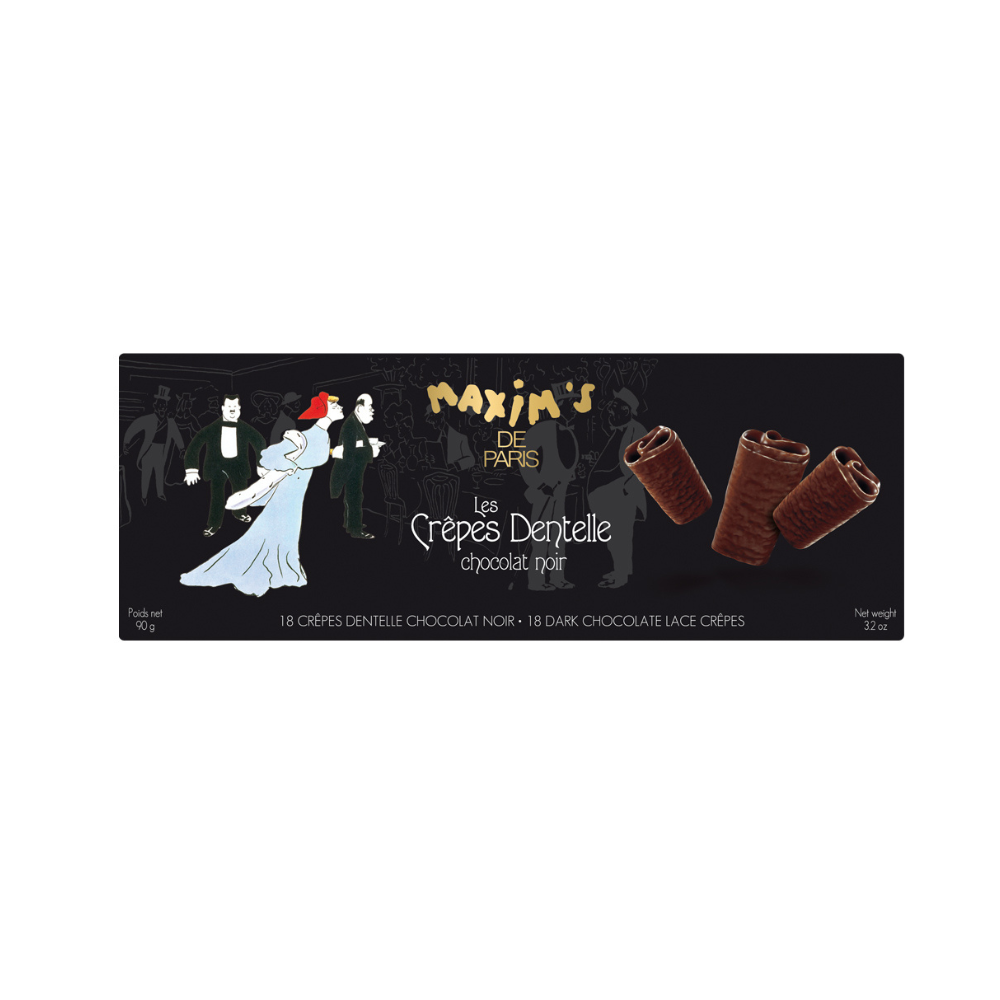 Maxim's Dark Chocolate Lace Crepes 18pc