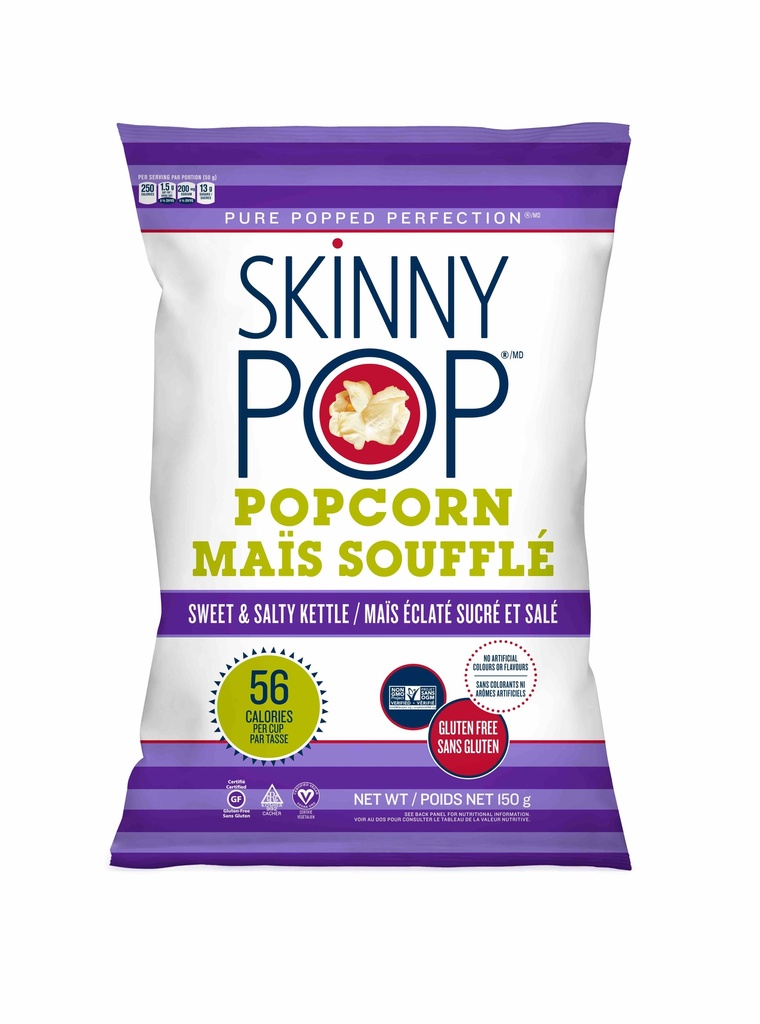 Skinny Pop Sweet Salty Popcorn 150g