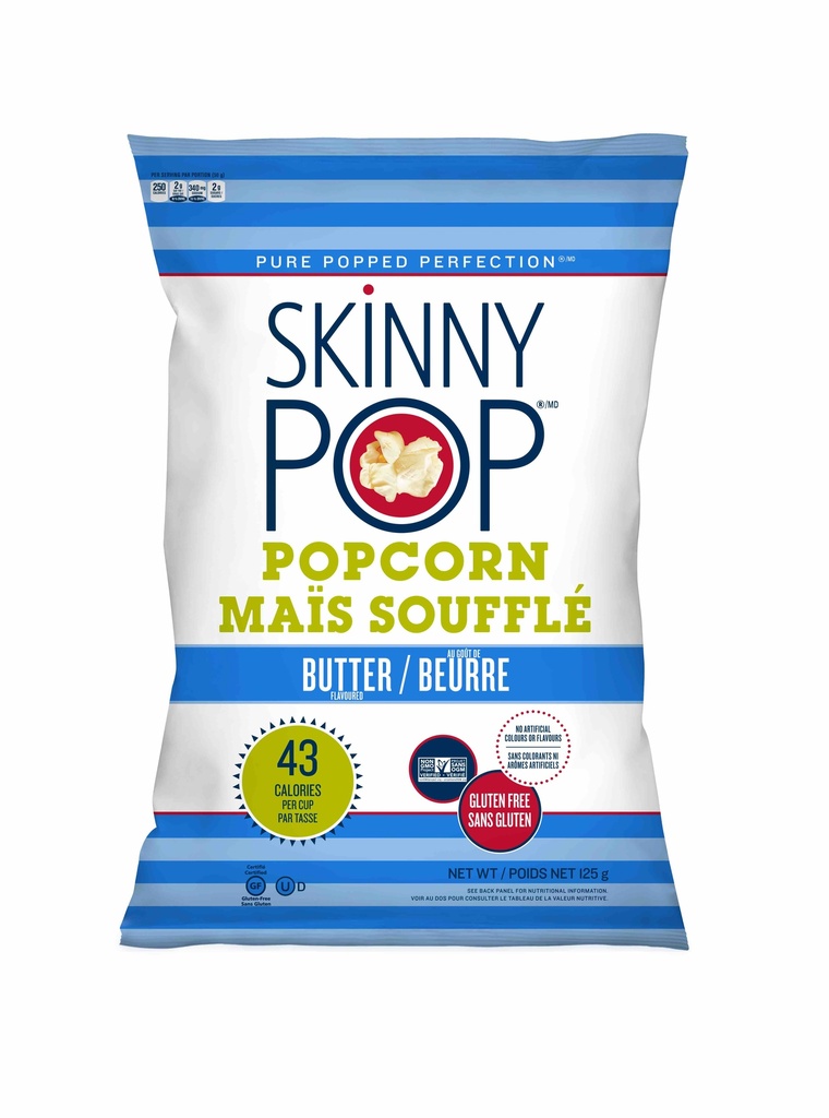 Skinny Pop Butter Popcorn 125G