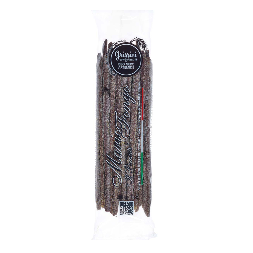 Mario Fongo Stirati Artemide Black Rice Breadsticks 200G