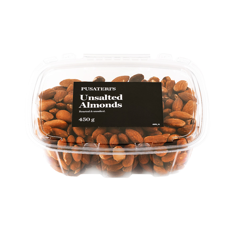 Pusateri's Roasted Unsalted Almonds 450G