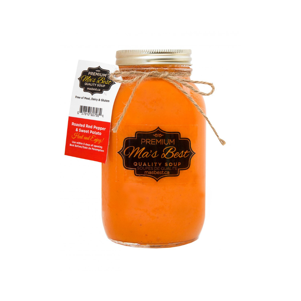 Ma's Best Roasted Red Pepper & Sweet Potato Soup 1lt