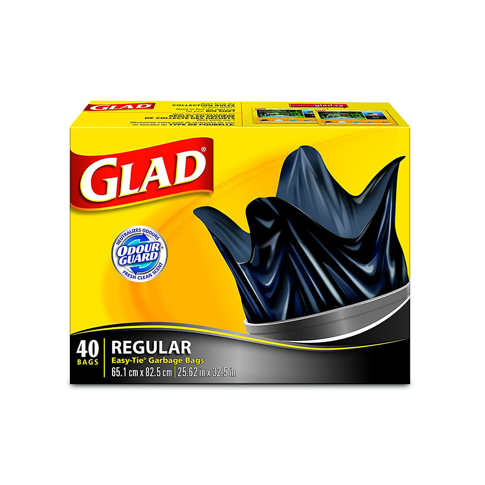 Glad Easy Tie Garbage Bags 40Pk
