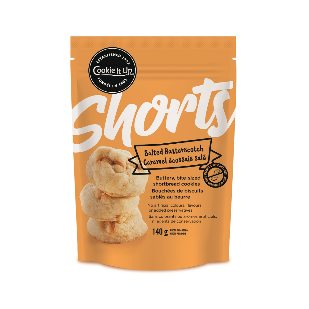 Cookie It Up Salted Butterscotch Shorts 140G