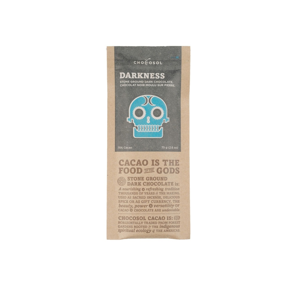 Chocosol Darkness Dark Chocolate Bar 75g