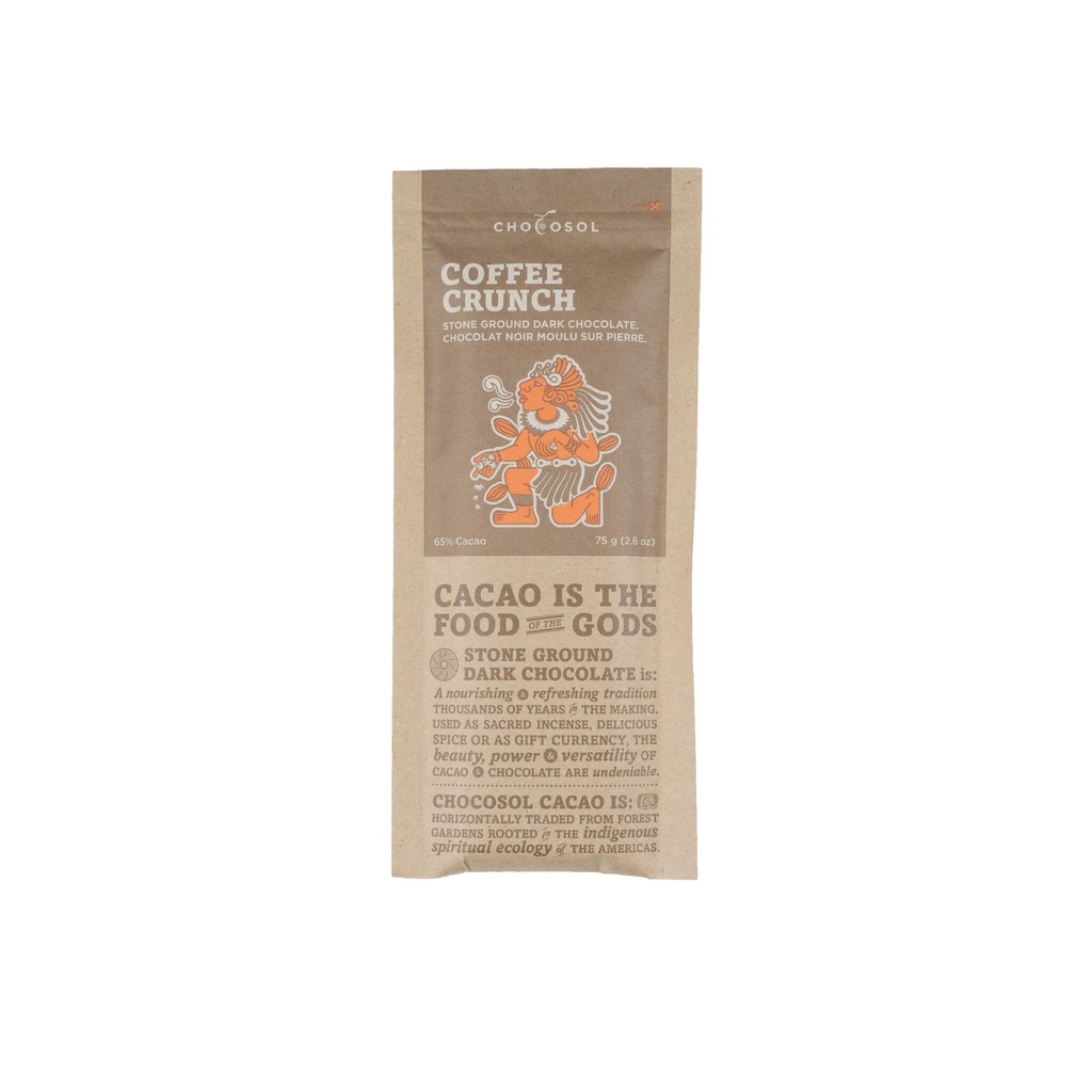 Chocosol Coffee Crunch Dark Chocolate Bar 75g
