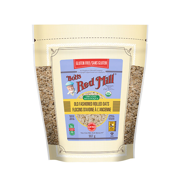 Bob's Redmill Organic Regular Rolled Oats Gluten Free 907G