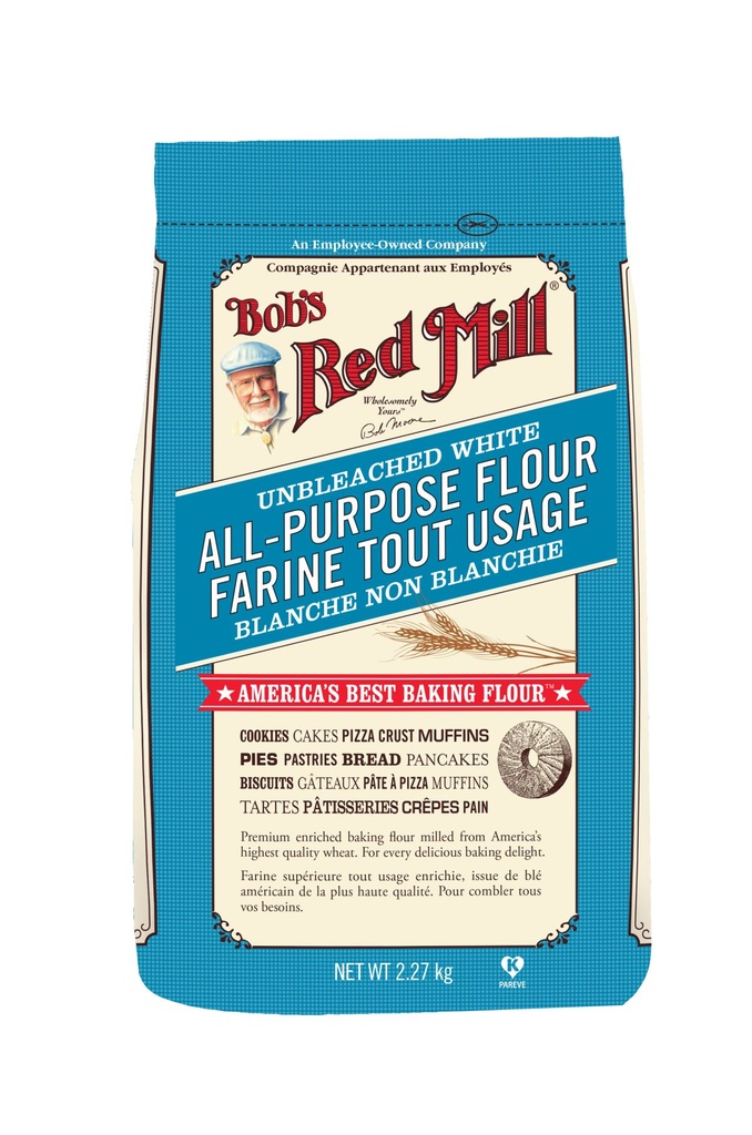 Bob's Redmill All Purpose Unbleached White Flour 2.27Kg
