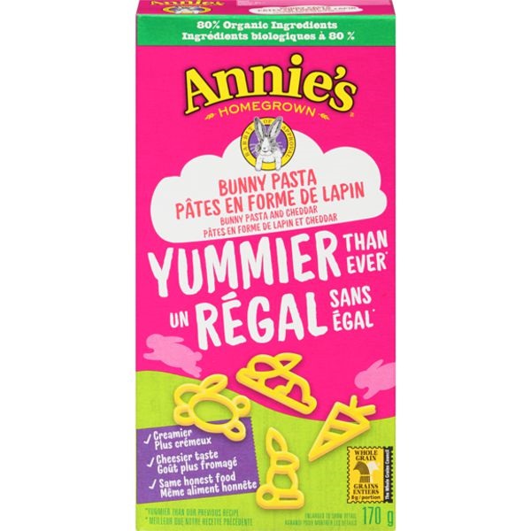 Annie's Bunny Pasta And Cheese 170G
