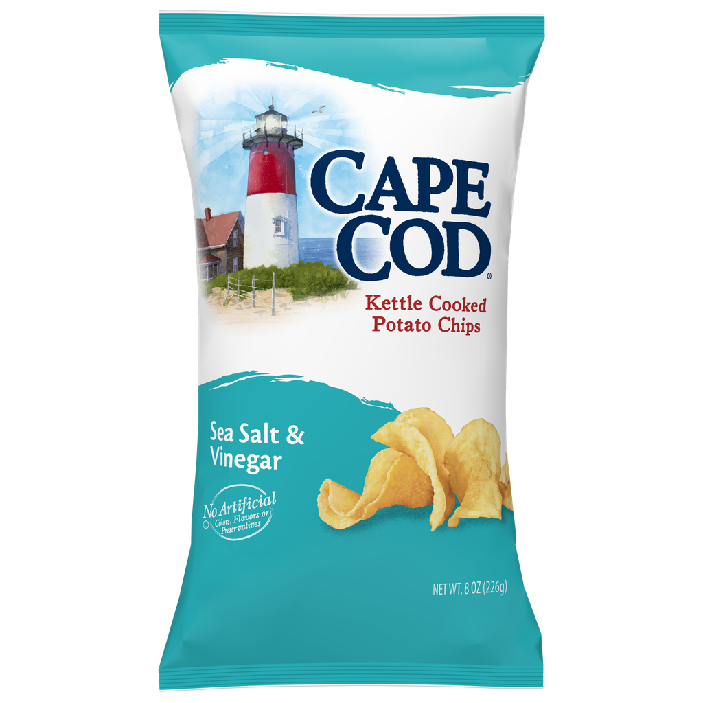 Cape Cod Kettle Cooked Potato Chips Sea Salt And Vinegar 220G