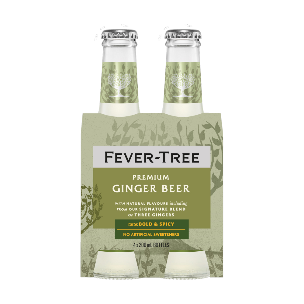 Fever Tree Premium Ginger Beer 4 X 200Ml