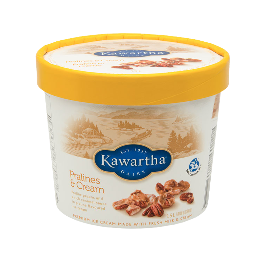 Kawartha Pralines & Cream Premium Ice Cream 1.5L