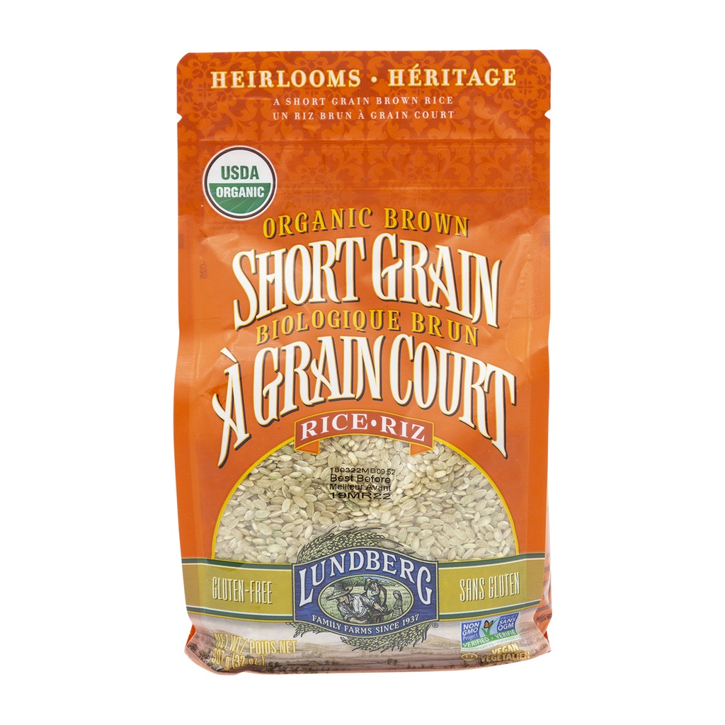 Lundberg Organic Brown Short Grain Rice 907G