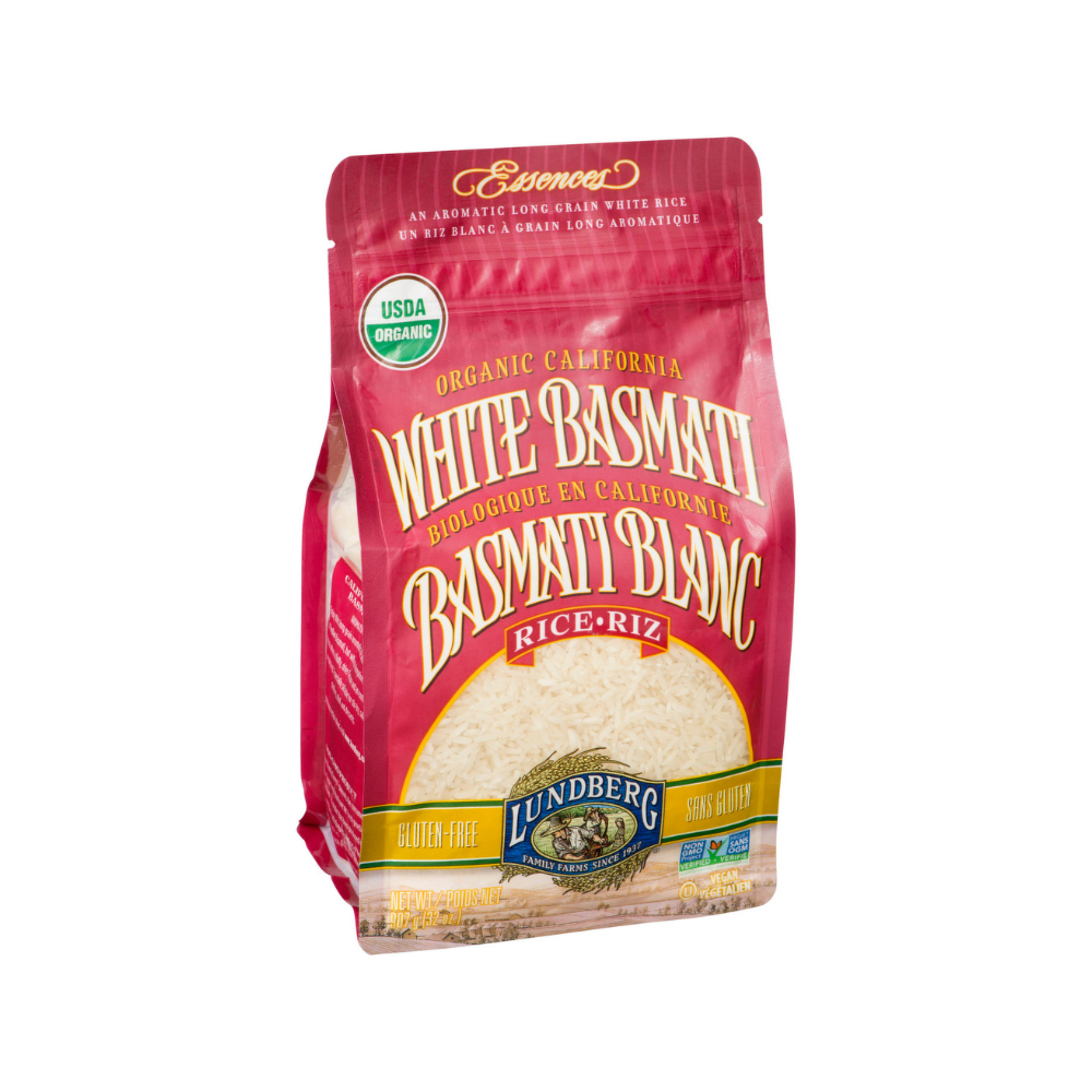 Lundberg California White Basmati Rice 907G