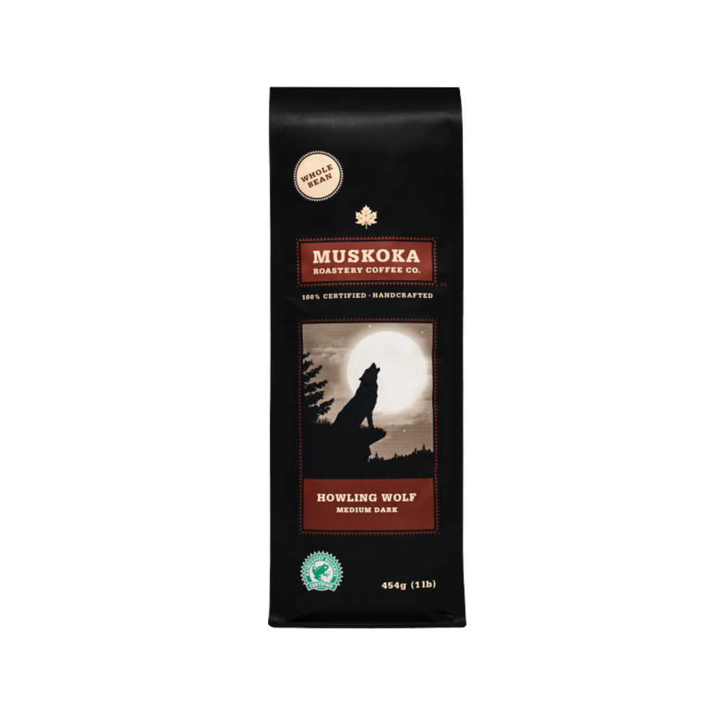 Muskoka Roast Howling Wolf Whole Bean Coffee 454G
