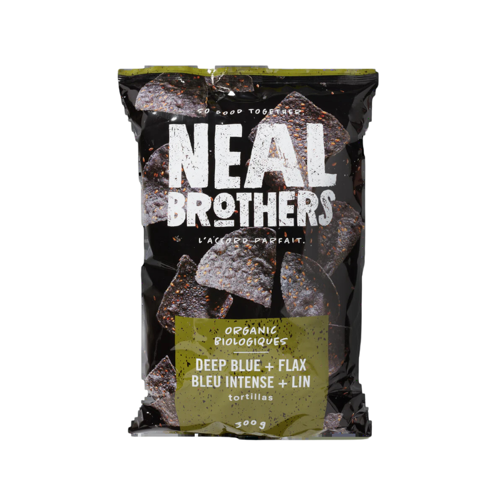 Neal Brothers Organic Deep Blue & Flax Seeds Tortillas Chips 300G