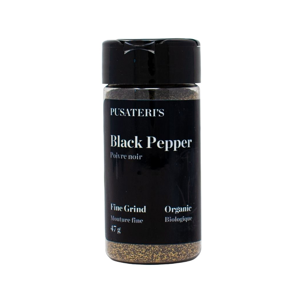 Pusateri's Organic Black Pepper Fine Grind 47 G