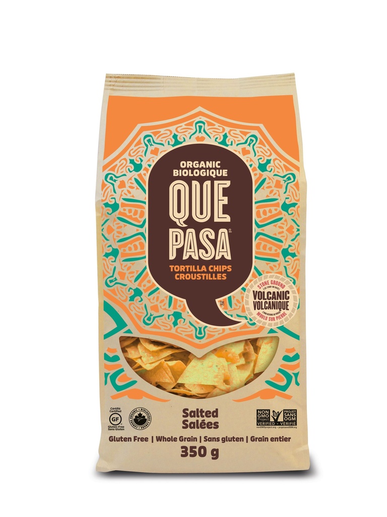 Que Pasa Organic Tortilla Chips Salted 350G