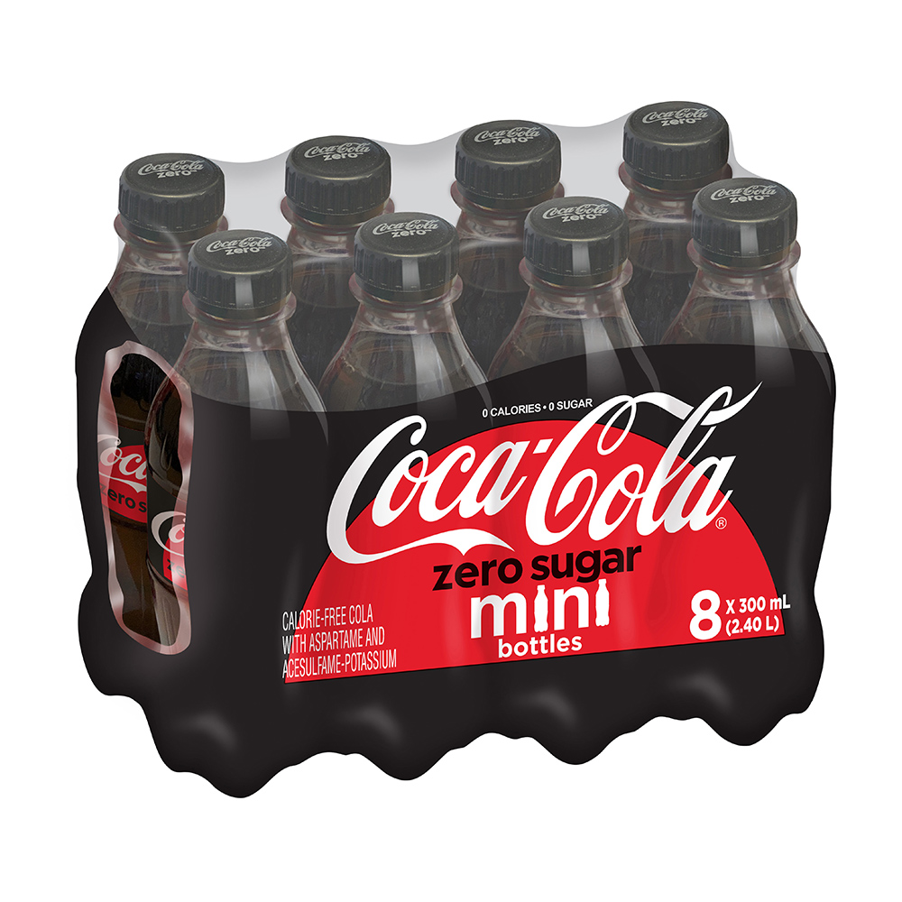 Coca-Cola Zero Sugar Mini Bottles 8 X 300Ml