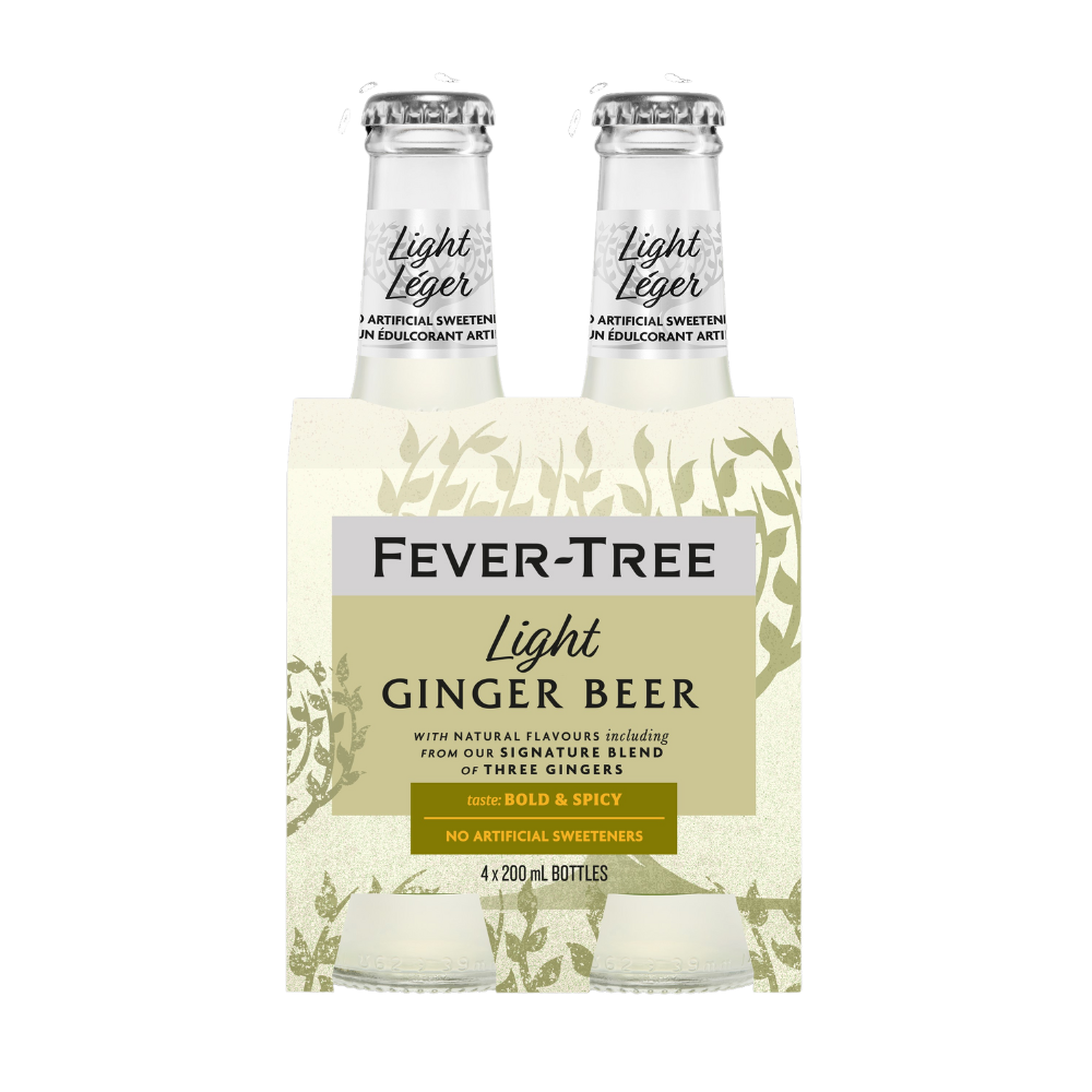 Fever Tree Ginger Beer Light 4 X 200Ml