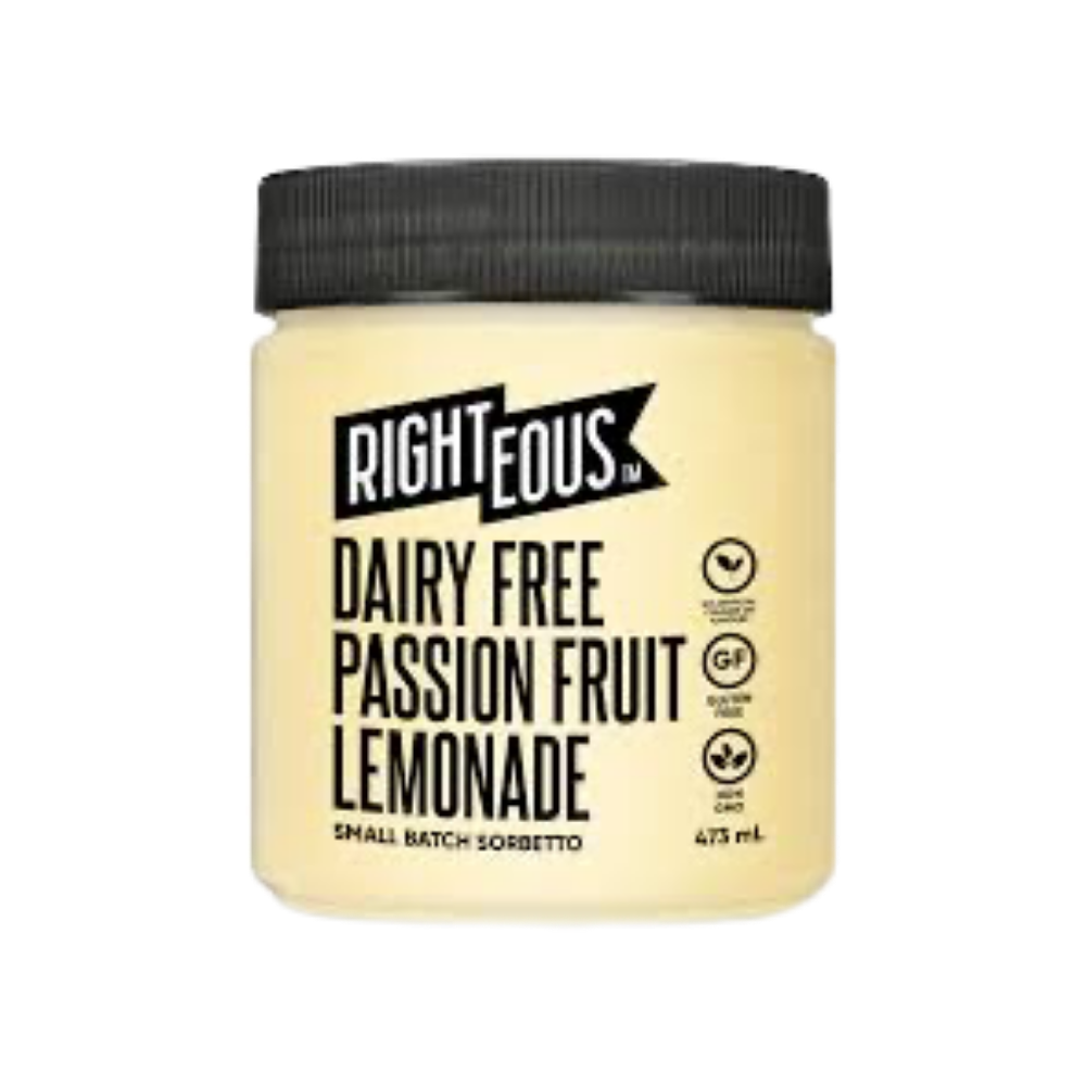 Righteous Passion Fruit Lemonade Sorbetto 473ml