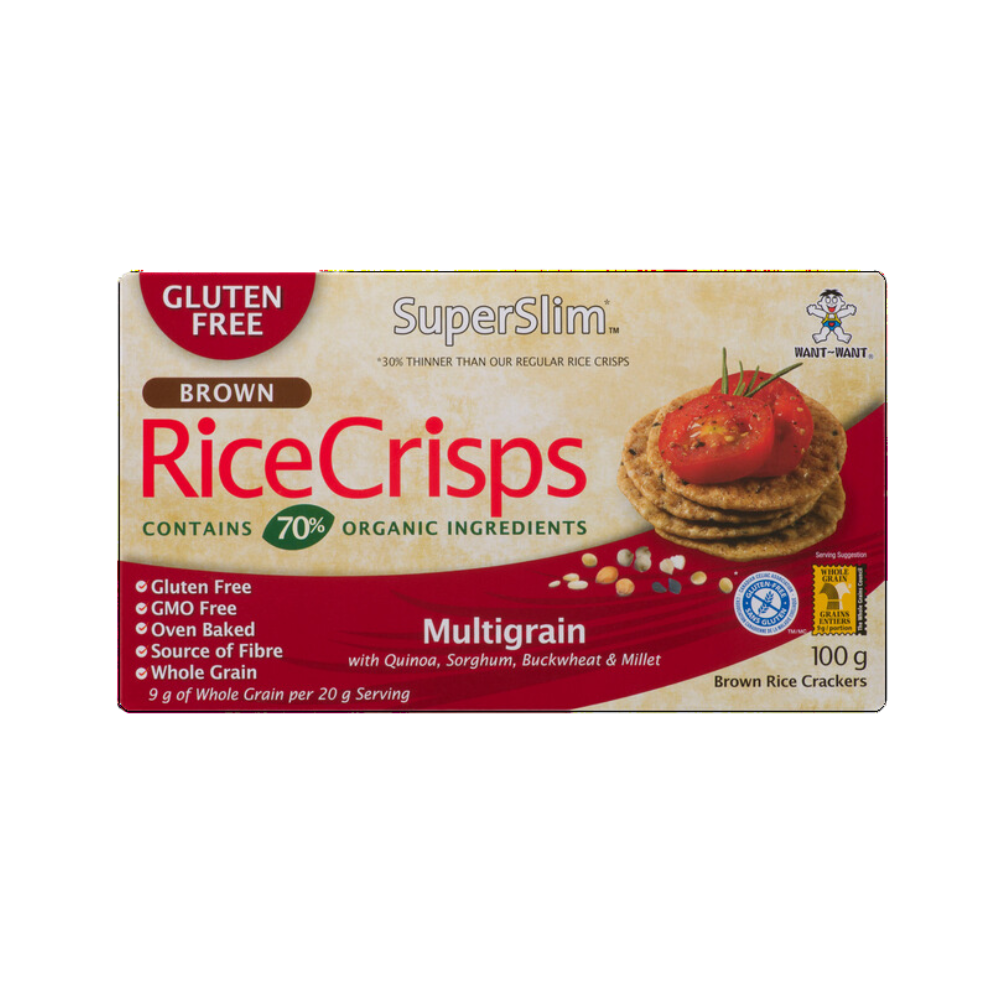 Want Want Superslim Multigrain Rice Crisps 100G 