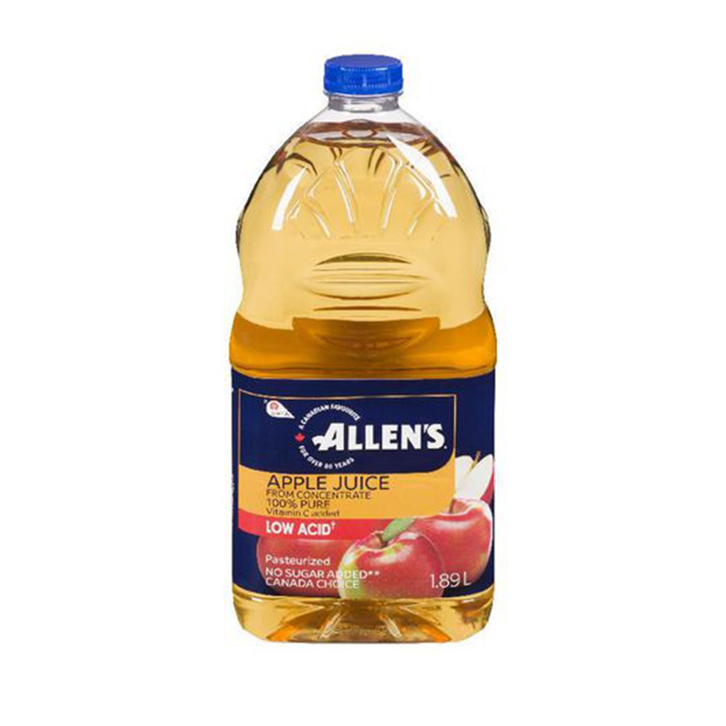 Allen's Low Acid Apple Juice 1.89L