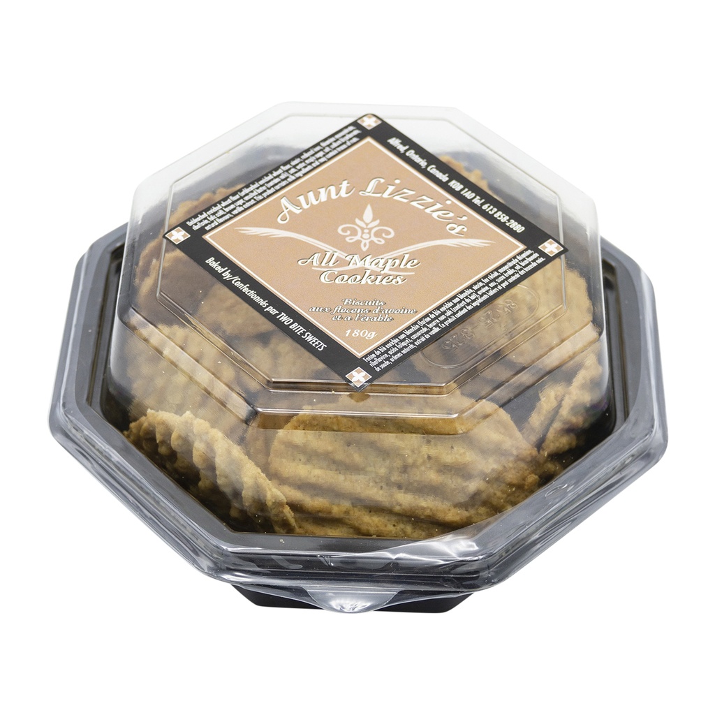 Aunt Lizzie's All Butter Rolled Oat Maple Cookies 180G