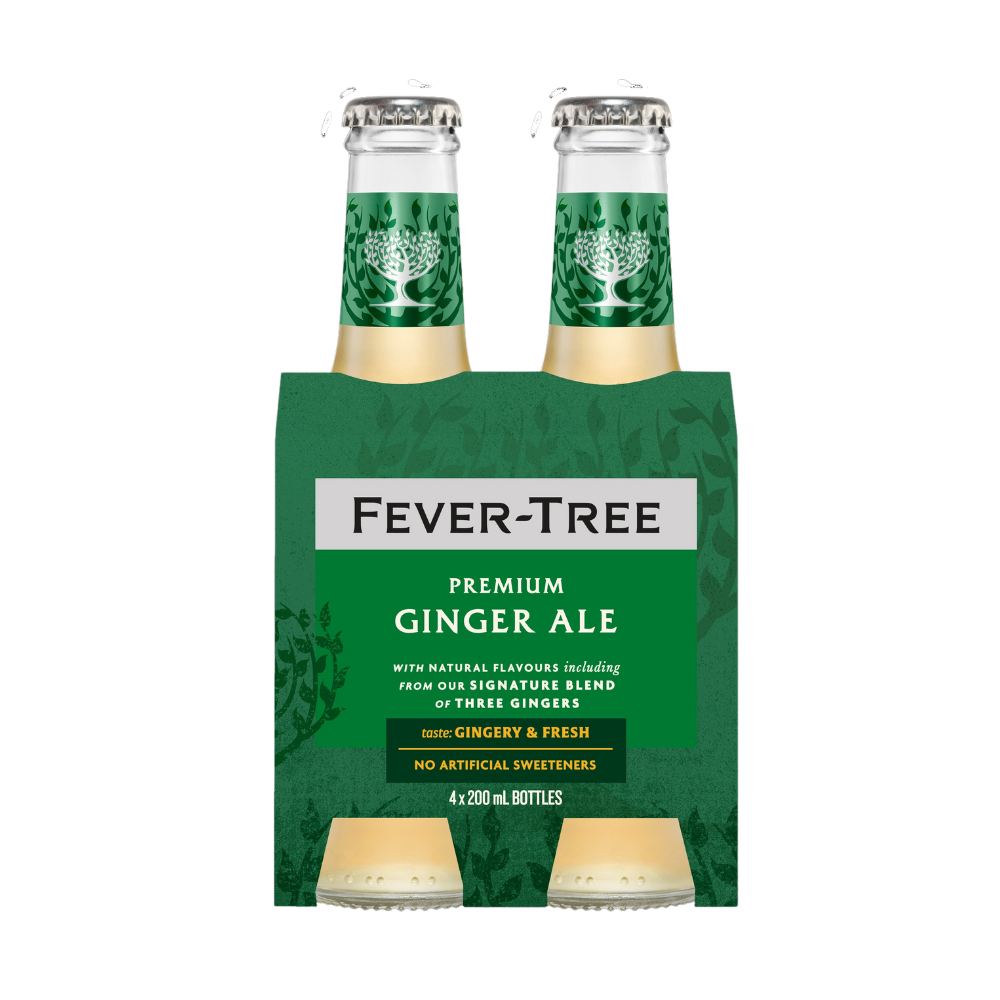 Fever Tree Premium Ginger Ale 4 X 200Ml