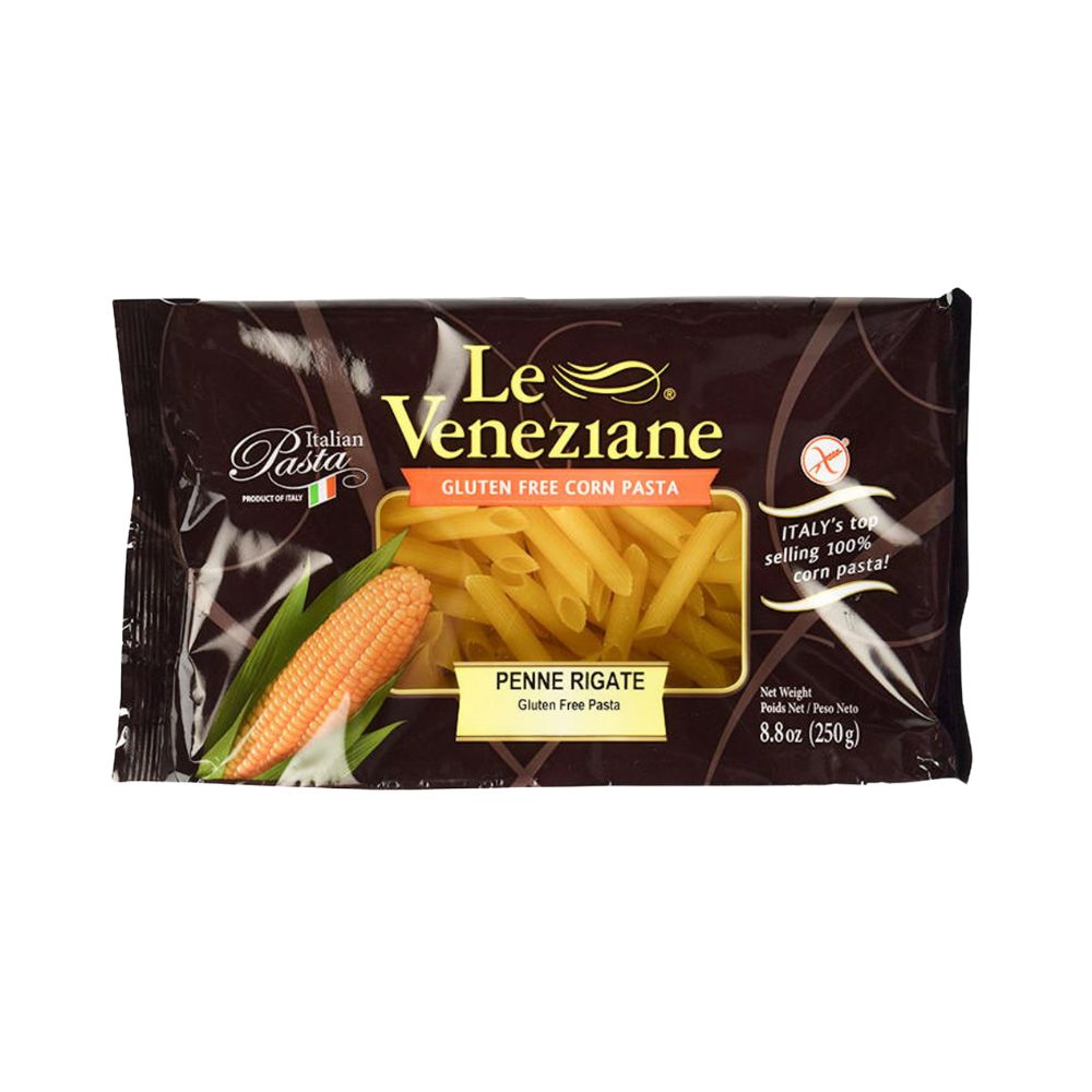 Le Veneziane Penne Rigate Corn Pasta 250G